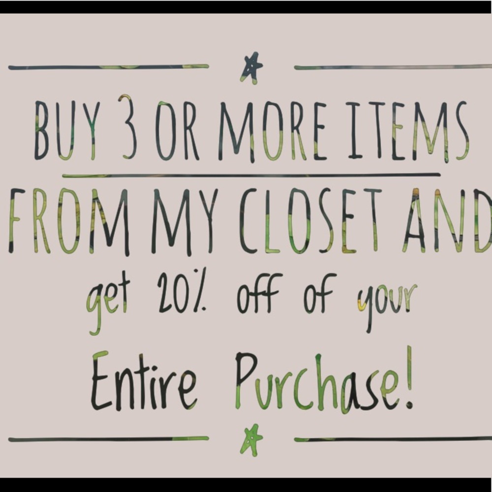 Limited Time Sale! 20% Off Sale on 3 or More Items